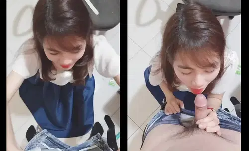 Em nhân viên văn phòng tranh thủ buổi trưa bên anh Em nhân viên văn phòng tranh thủ buổi trưa bên anh
